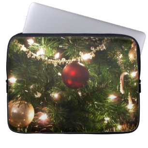 Julgran I Helgdag Söt Grönt och Röd Laptop Fodral