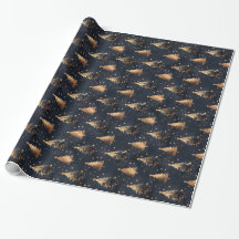 Julgran i Navy & Guld