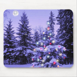 Julgran i skogen musmatta