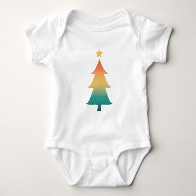 Julgran i skymning t shirt (Framsida)