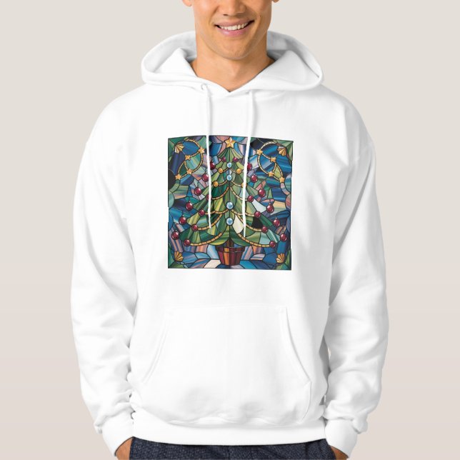 Julgran i Tiffany-stil Hoodie (Framsida)