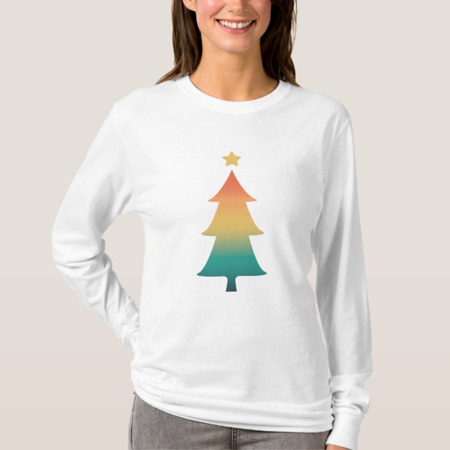 Julgran i vinterljus T-Shirt (Framsida)