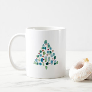 Julgran Illustration Låt det snöa kaffe Mugg