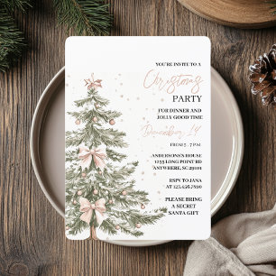 "Julgran jul Party   Fressiv Helgdag Inbjudningar