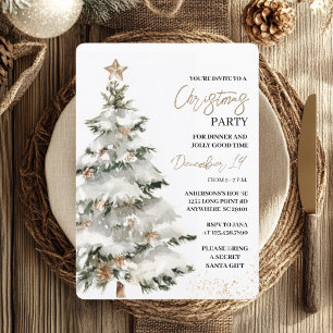 "Julgran jul Party Fressiv Helgdag Inbjudningar