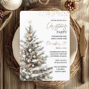 "Julgran jul Party Fressiv Helgdag Inbjudningar