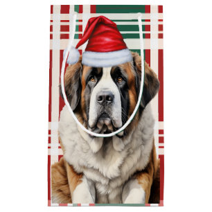Julgran Jul Plaid Saint Bernard Hund Julklapp
