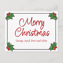 Julgran, julbär, julkrans  vykort