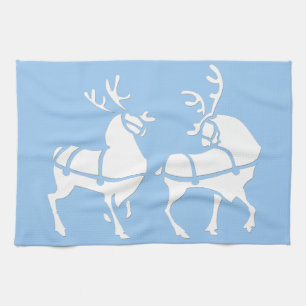 Julgran Julduk Anpassade Holiday Tea Handdukar
