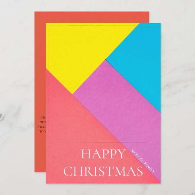 Julgran | Julfotoport, Helgdag Inbjudningar (Fram/baksida)