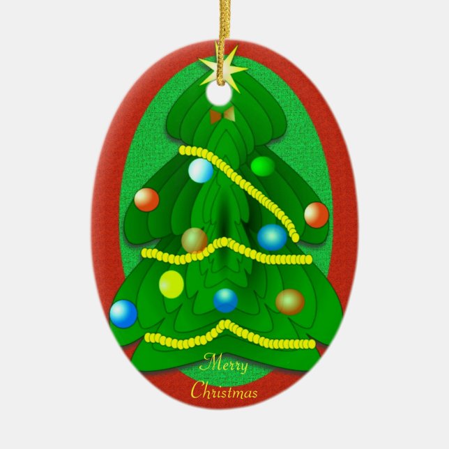 Julgran Julgransprydnad Keramik (Framsidan)