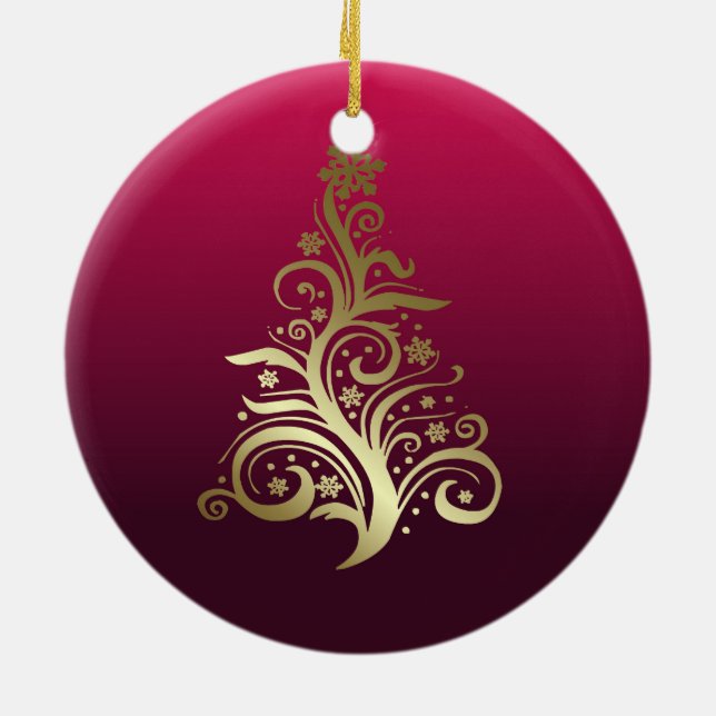 Julgran Julgransprydnad Keramik (Baksidan)