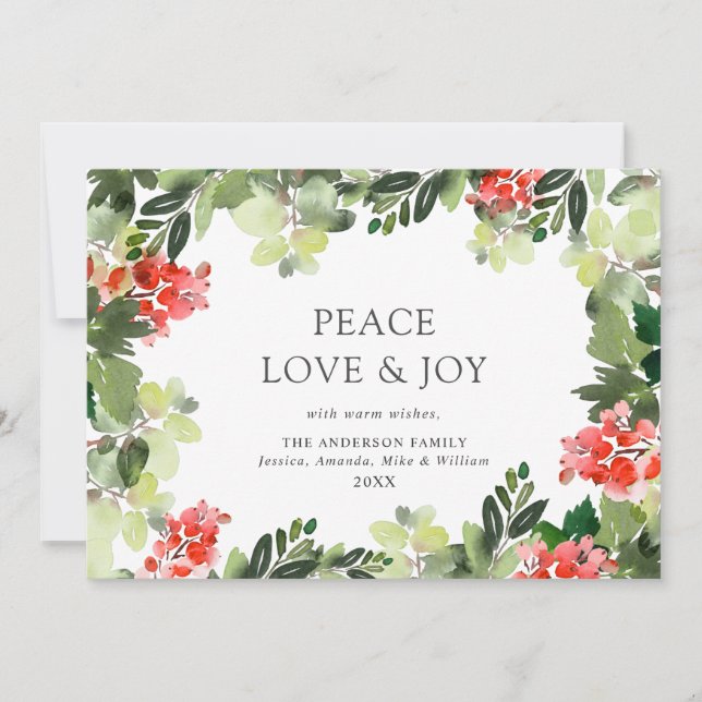 Julgran Julhälsning Julkort (Framsida)