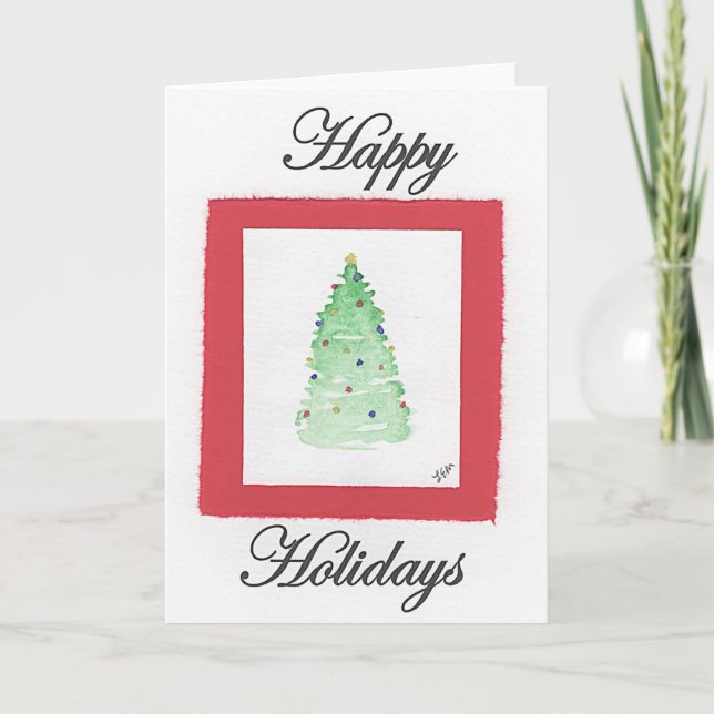 Julgran julkort kort (Framsida)