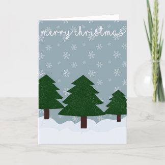 Julgran julkort tack kort