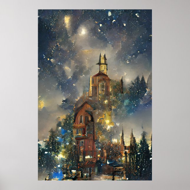 Julgran, julkyrkan Poster (Framsidan)