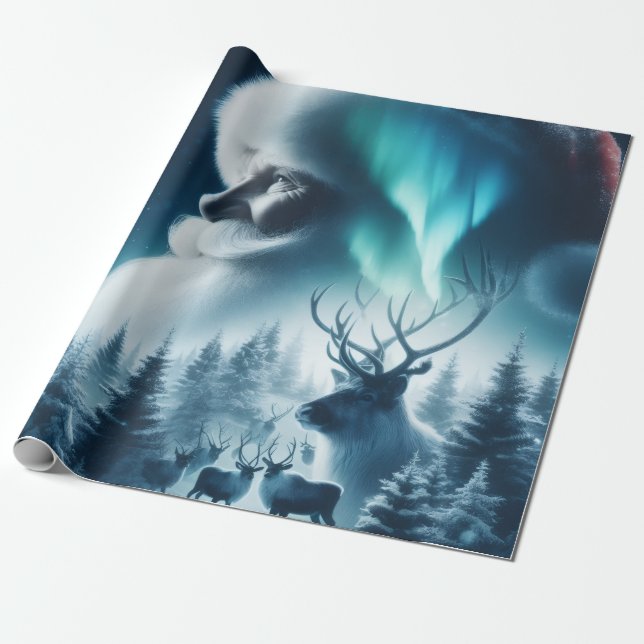 Julgran julpapper (Utrullad)