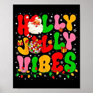 Julgran Julstämning Tomte Julbelysning Skiva Poster