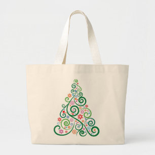 Julgran Jumbo Tote Tygkasse
