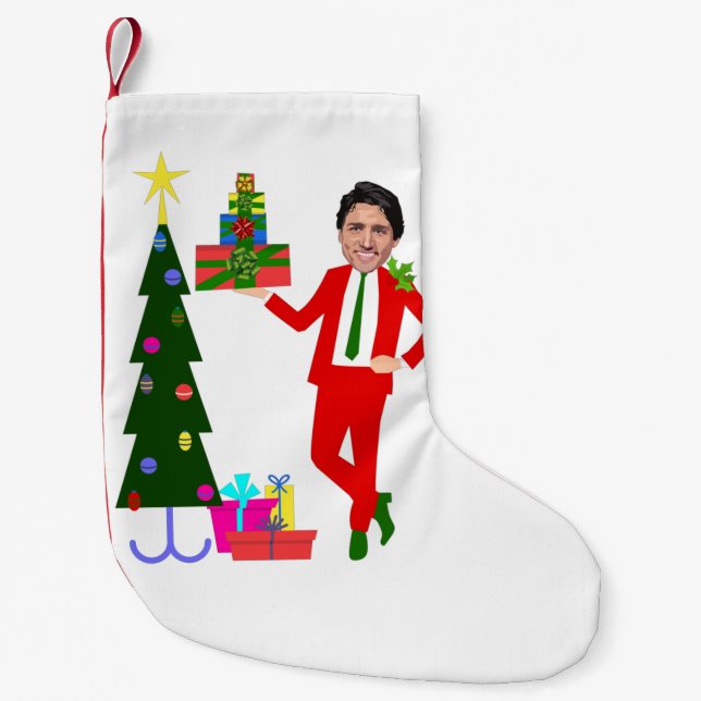 julgran justin trudeau liten julstrumpa (Framsidan)