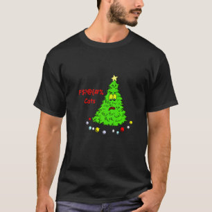 Julgran K Katter Kullor Semester Skämt T Shirt