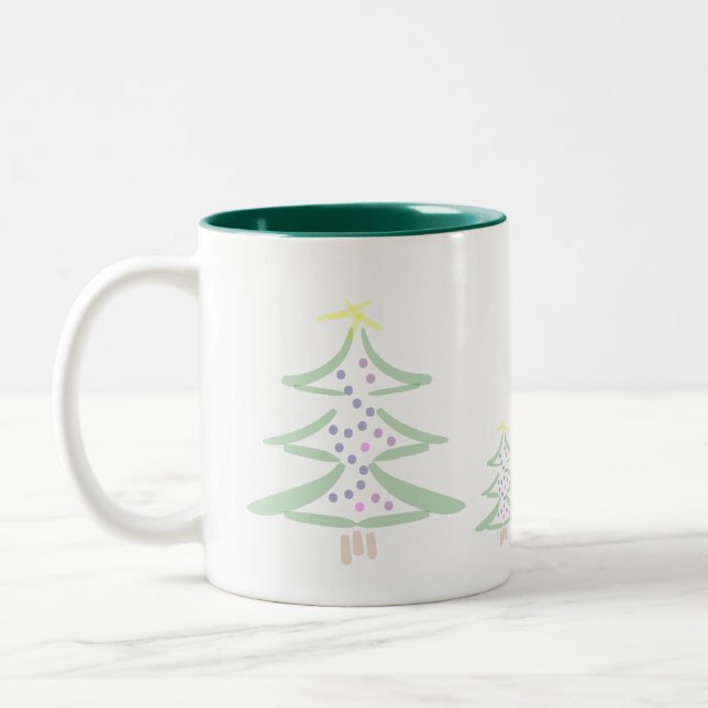 Julgran-kaffe mugg av evig glädje (Vänster)