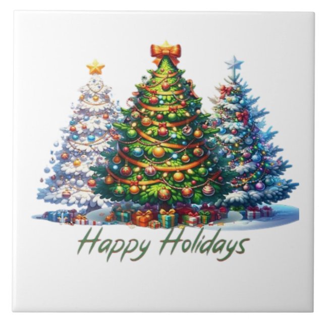 julgran  kakelplatta (Framsidan)