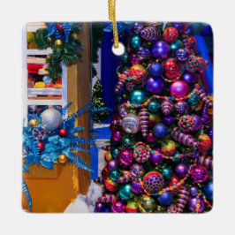 Julgran keramisk prydnadsföremål julgransprydnad keramik