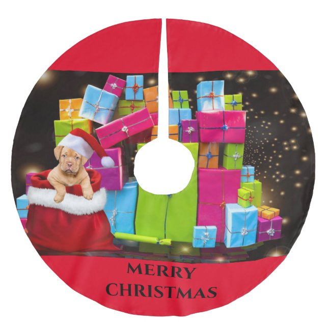 Julgran kjol. julgransmatta borstad polyester (Framsidan)