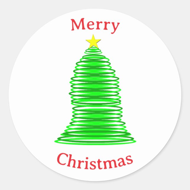 Julgran Klistermärke (Framsida)