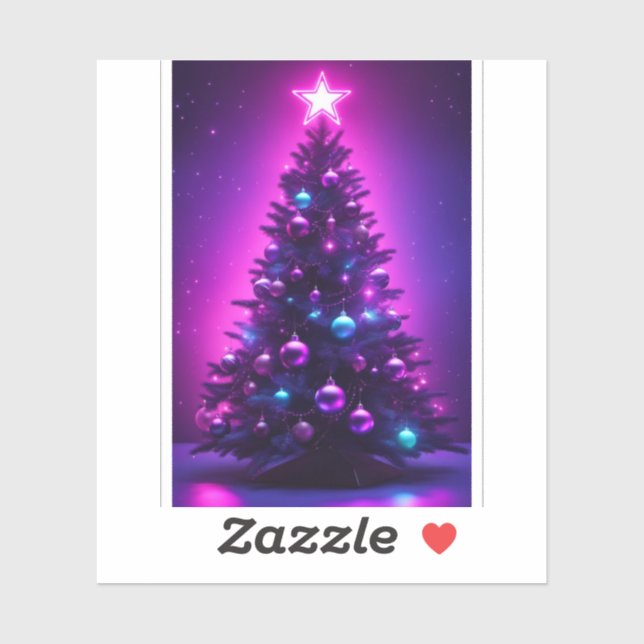 Julgran Klistermärken (Ark)