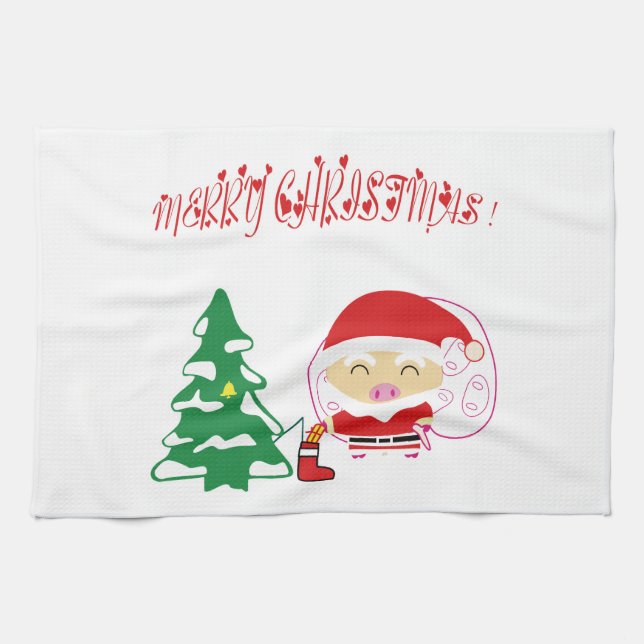 Julgran Kökshandduk (Horisontell)