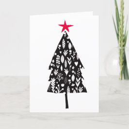 JULGRAN KOLLAGE GREETING CARDS TACK KORT