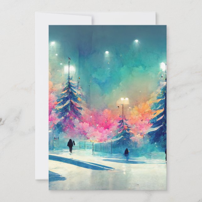 Julgran-kort för dekorerat god jul julkort (Framsida)