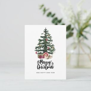 Julgran Kort God Jul Högtider
