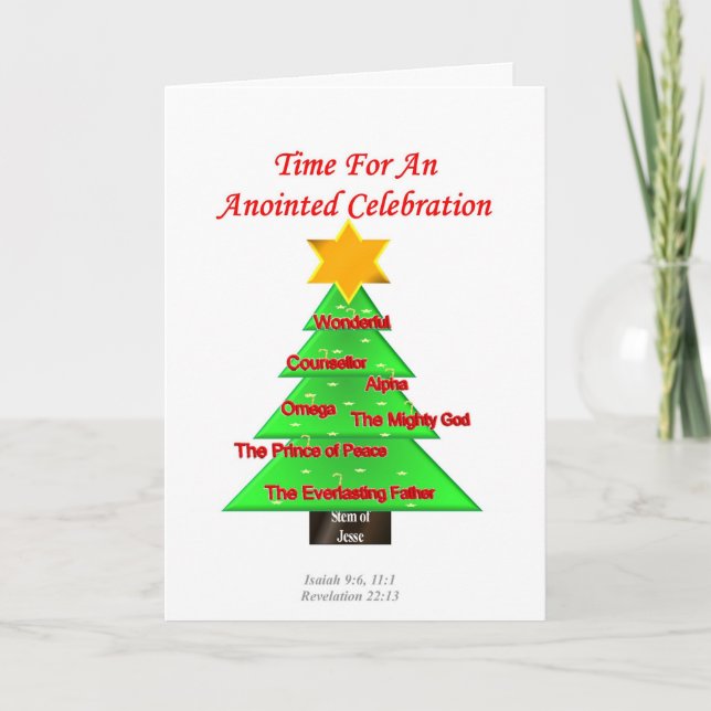 Julgran-kort Helgkort (Framsida)