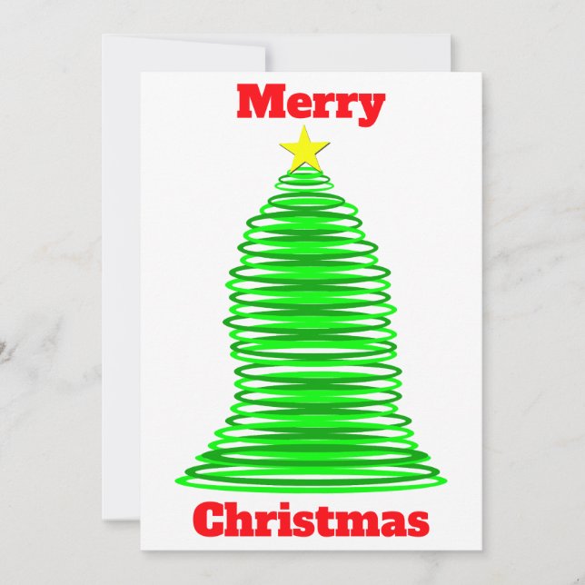 Julgran-kort Inbjudningar (Framsida)