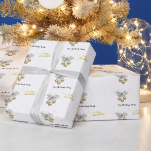 Julgran, kulor God Jul Presentpapper