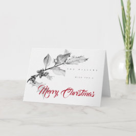 Julgran Kvists Pennkonstteckning Elegant Kort