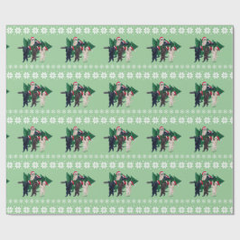 Julgran Labradors i snöfält Presentpapper