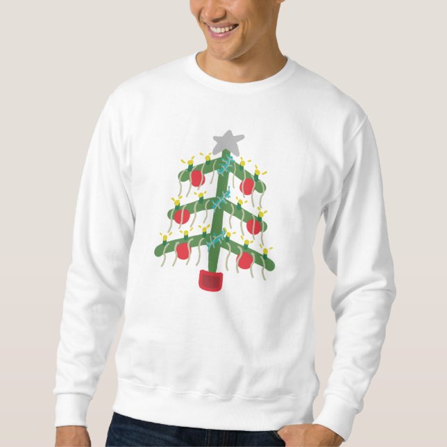 Julgran Lång Ärmad Tröja (Framsida)
