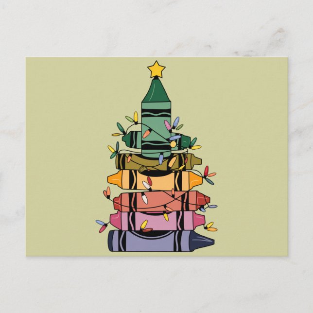 Julgran Lärare Life Gift Teaching Vykort (Framsida)