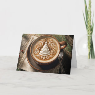 Julgran Latte Helgkort
