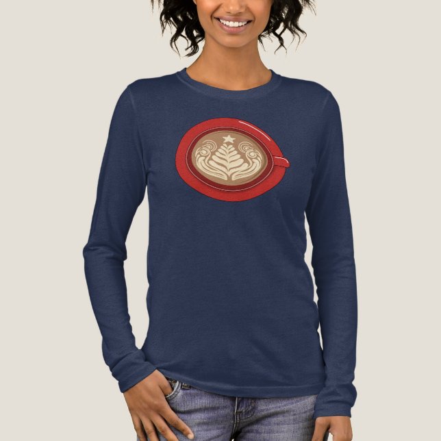 Julgran Latte T Shirt (Framsida)