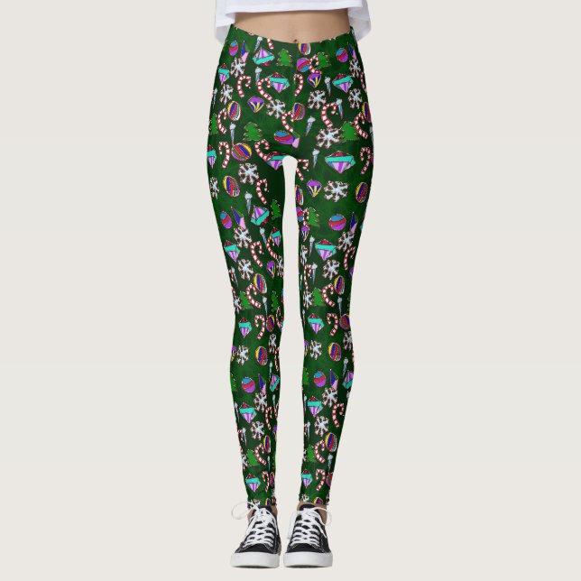 Julgran Leggings (Framsida)