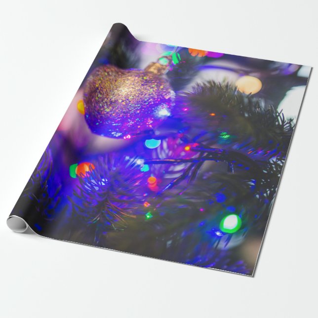 Julgran Light Dekoration Presentpapper (Utrullad)