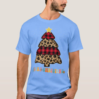 Julgran Light Julafton Groovy Retro Leopard Buf T Shirt