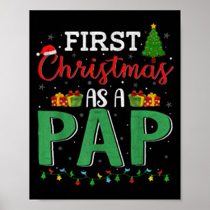 Julgran Ljus Decor Funny Första jul Poster
