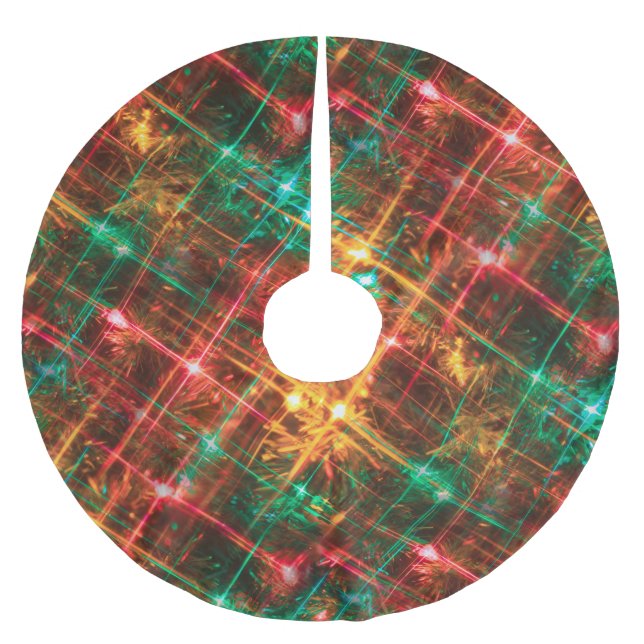 julgran ljus julafton träd skirt julgransmatta borstad polyester (Framsidan)