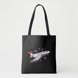 Julgran-ljusdesign för en pilot tygkasse